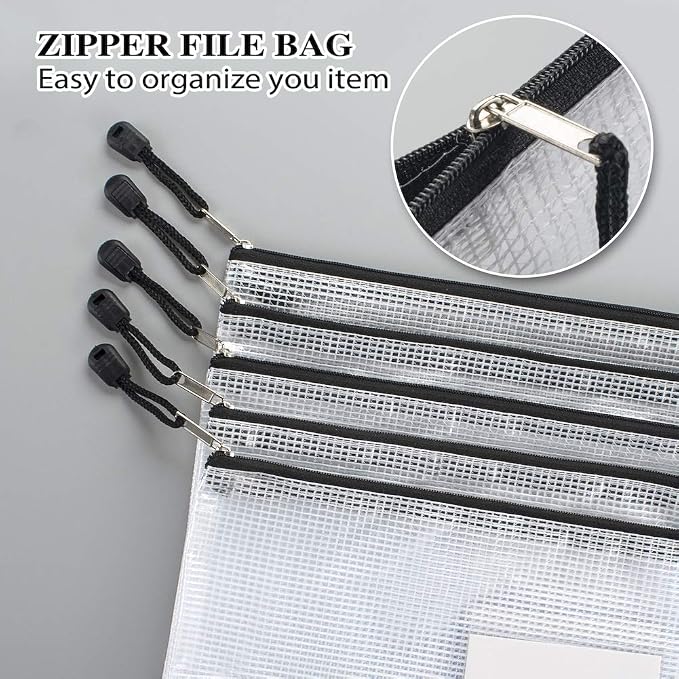 Sooez 20 Pack Mesh Zipper Pouch - Image 2