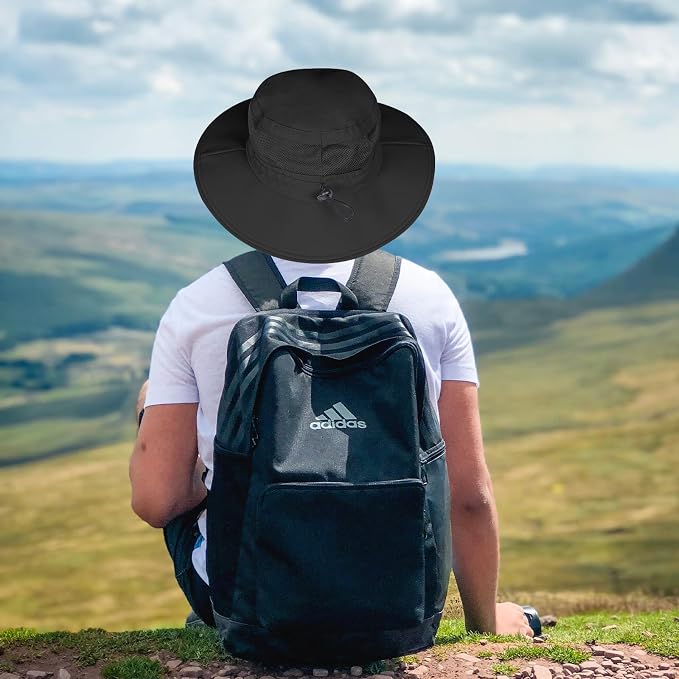 Sun Hat for Men/Women, UPF 50+ Fishing Hat, Waterproof Wide Brim Bucket Hat - Image 6