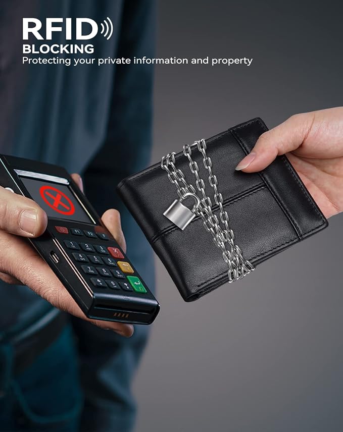 Swallowmall Mens Wallet Rfid Blocking Leather Wallet - Image 2