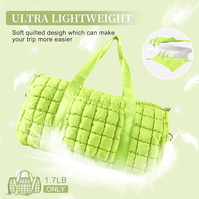 Quilted Travel Duffle Bag Gym Bag - Image 4