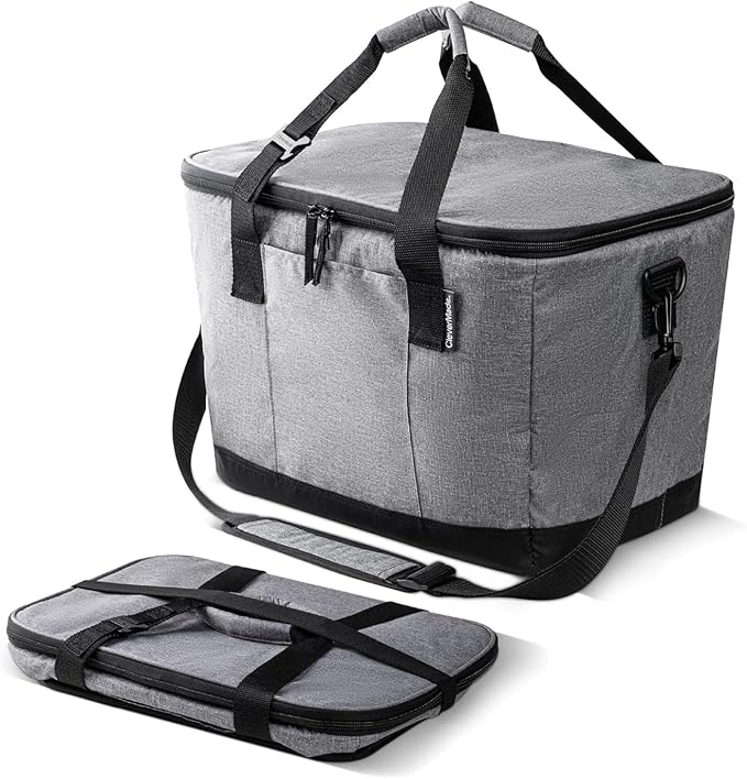 CleverMade Collapsible Insulated Cooler Bag – Leakproof Soft Folding Cooler by CleverMade