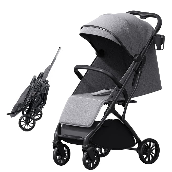 Compact Travel Stroller for Toddlers, Lightweight & Airplane Ready Stroller for by newyoo