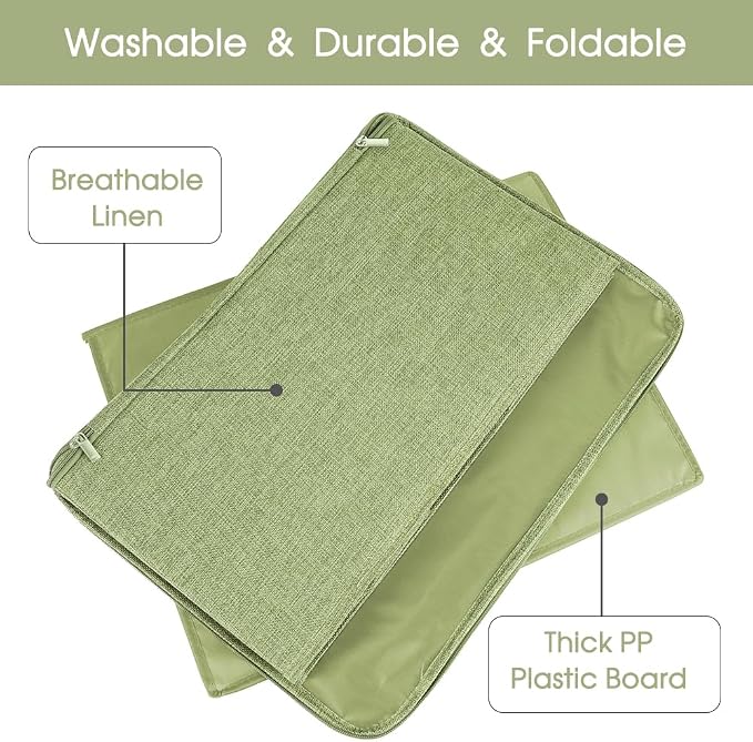 ANMINY 3PCS Storage Bins with Zipper Lids 36 Qt Lidded Fabric Storage Boxes - Image 4