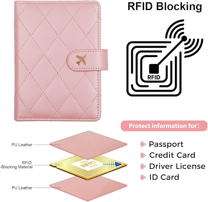 Melsbrinna Premium Leather Passport Holder Covers Case, Waterproof Rfid - Image 3