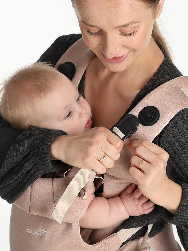 Grownsy Baby Carrier Newborn to Toddler, Ergonomic & Cozy Wraps - Image 3