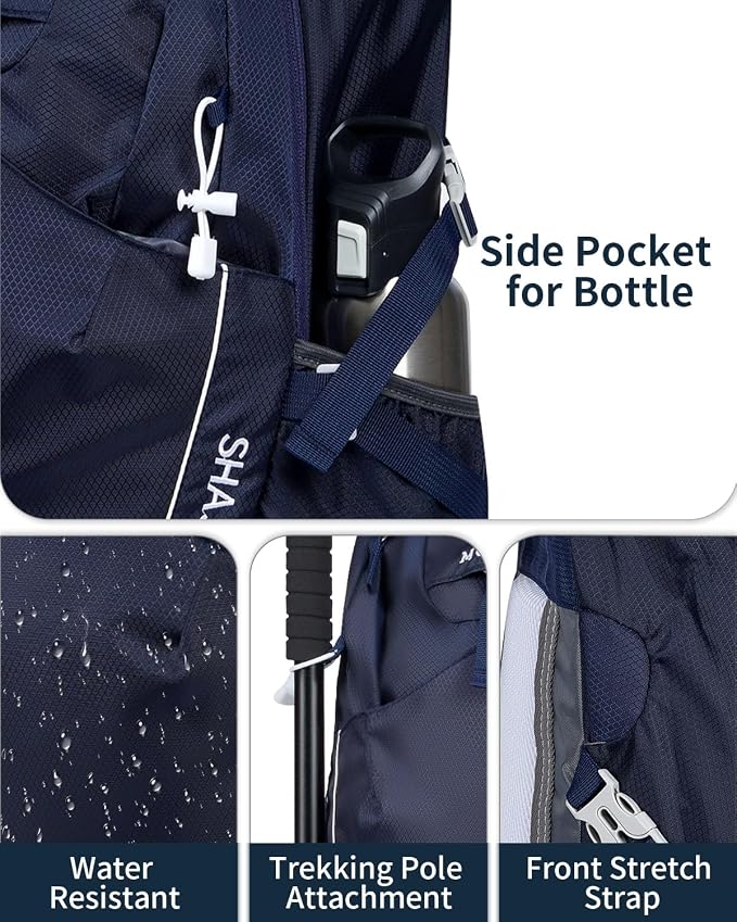 Hiking Backpack 40L Lightweight Waterproof Daypack - Image 3