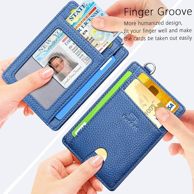 FurArt Slim Minimalist Wallet, Front Pocket Wallets, RFID Blocking, Credit Card - Image 3