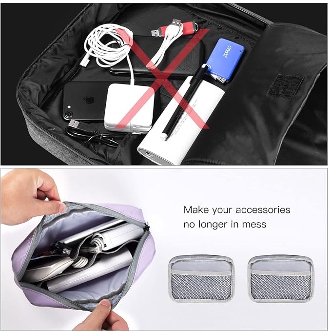 Universal Electronics Accessories Bag Pouch, Power Adapter, Laptop Mouse - Image 5
