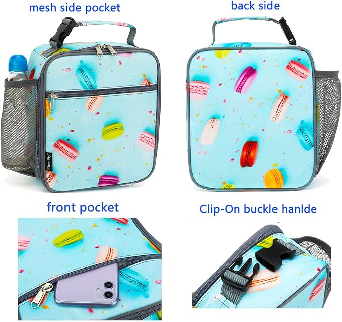 FlowFly Kids Lunch box Insulated Soft Bag Mini Cooler Back to School Thermal - Image 4