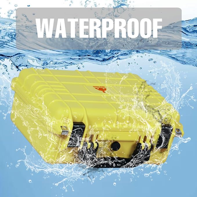 16x 12.8x 6.8 Inch Hard Case, Portable Weather Waterproof Protective Camera Case - Image 3