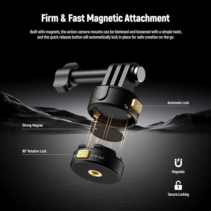 Neewer 6 in 1 Action Camera Mount Kit, Compatible - Image 3