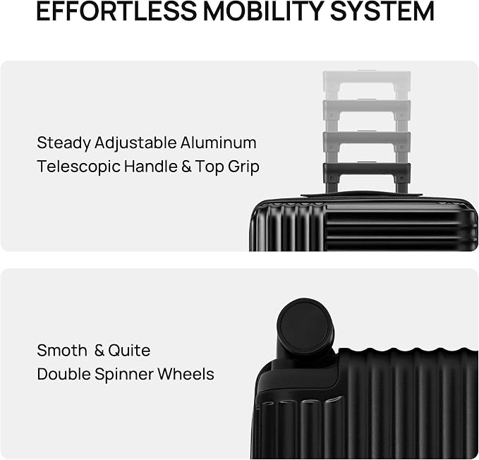 NINETYGO Carry On Luggage 22x14x9 Airline Approved, 20 Inch Luggage - Image 4