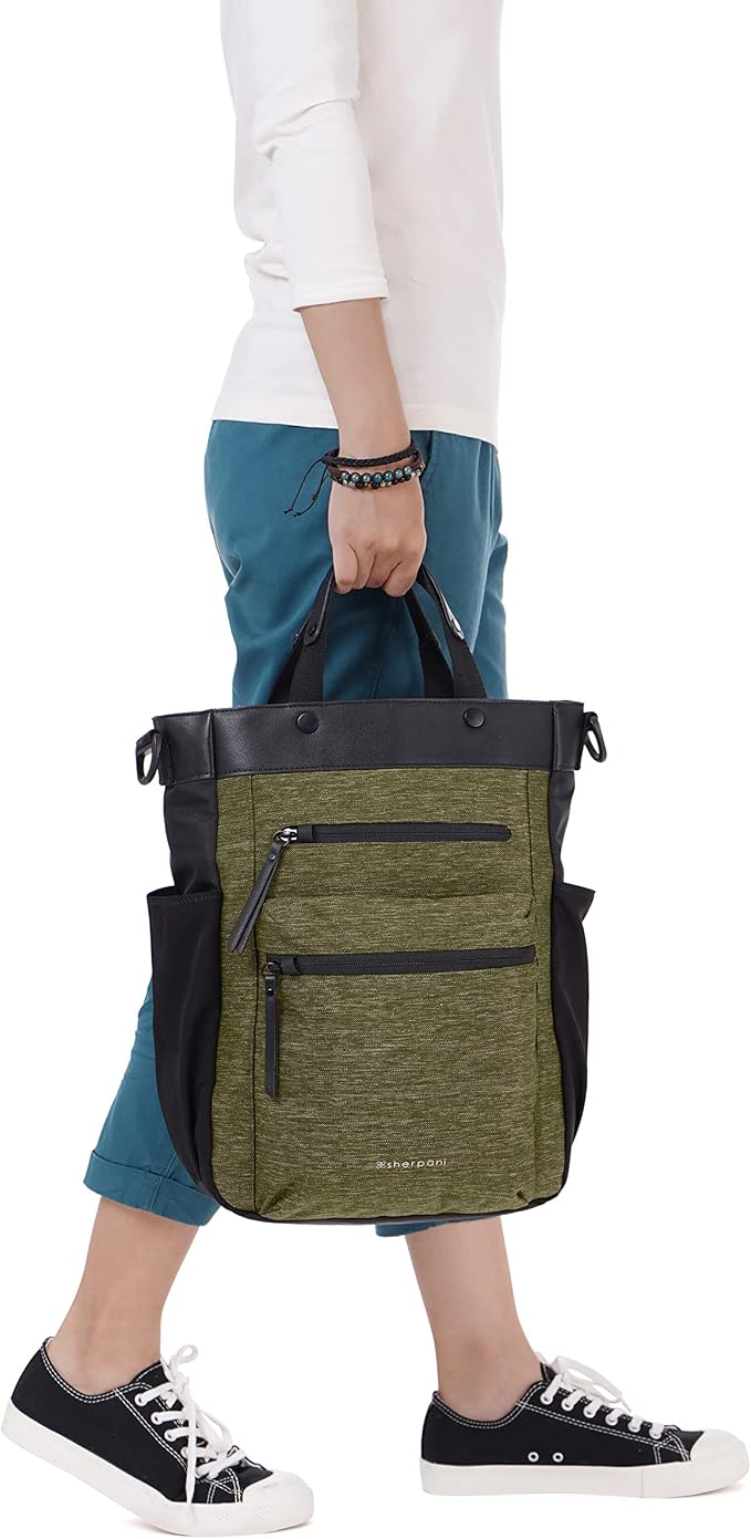 Sherpani Soleil, Anti Theft Convertible Backpack, 3 in 1 Tote Bag, Crossbody Bag - Image 4