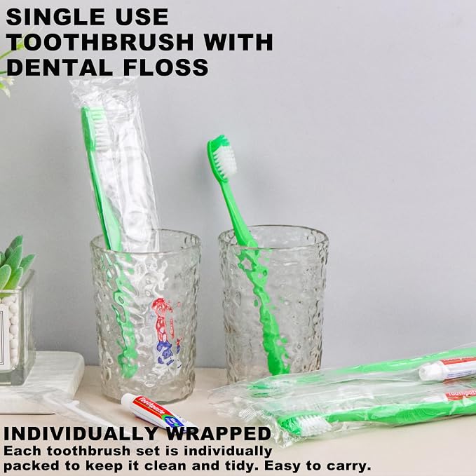 Disposable Toothbrushes with Toothpaste and Floss - Image 8
