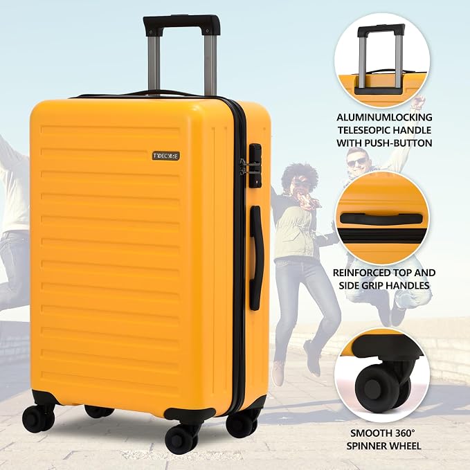 TydeCkare 2pcs 20/28" Luggage Set Lightweight HardShell, Only 20 Inch Carry On - Image 8