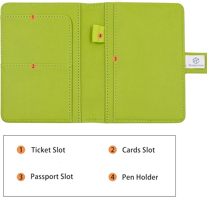 Melsbrinna Premium Leather Passport Holder Covers Case, Waterproof Rfid - Image 4
