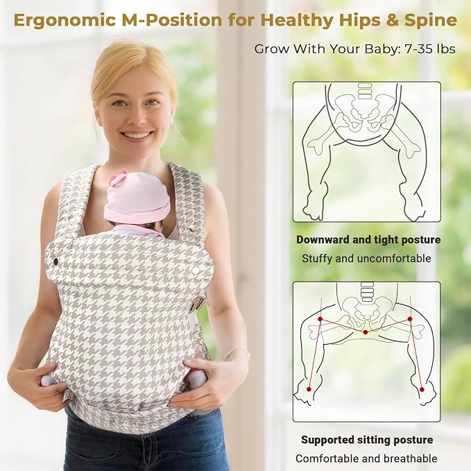 CycleMore Ergonomic Baby Carrier Newborn to Toddler - Image 2