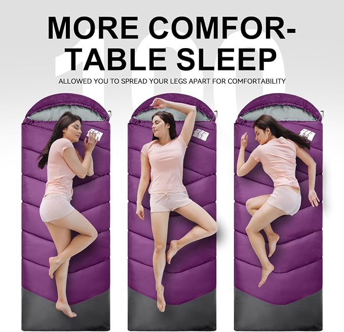 Sleeping Bags for Adults Cold Weather, Waterproof, Lightweight Sleeping Bag for - Image 7