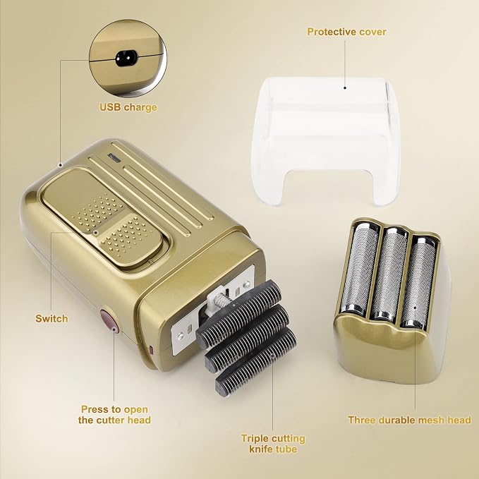 Hair Clippers for Men, Professional Cordless Barber Trimmer Set, Nose and Ear - Image 2