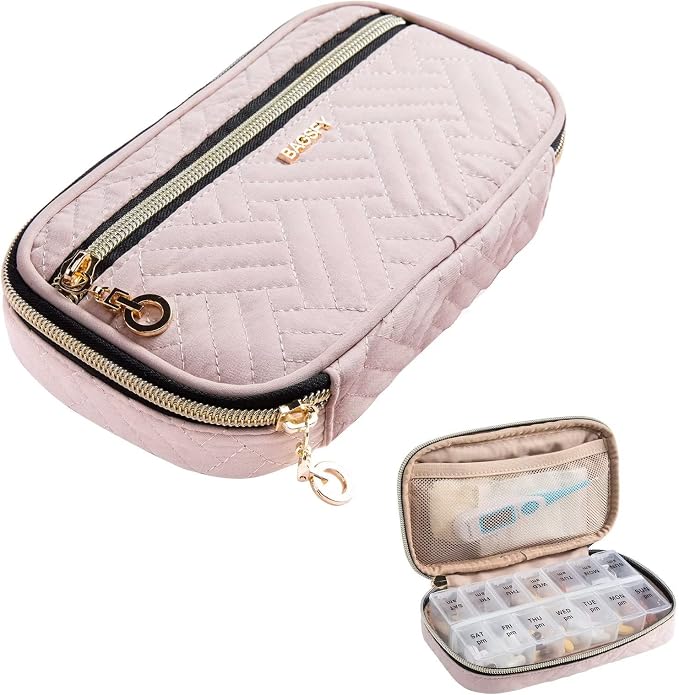 BAGSFY Pill Organizer Case 2 Times a Day- Weekly Medicine Organizer Travel Pill by BAGSFY