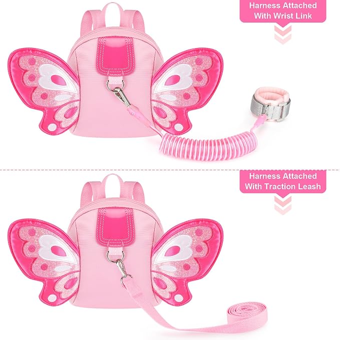 Accmor Toddler Harness Backpack Leash, Cute Butterfly Kid Backpacks - Image 4