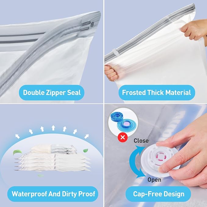 25 Pack Vacuum Storage Bags, Vacuum Sealed Storage Bags, Space Saver Bag - Image 4