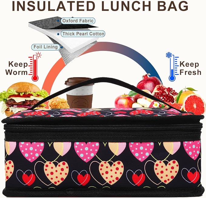 FlowFly Small Lunch box Insulated Soft Bag Mini Cooler Back to School Thermal - Image 3