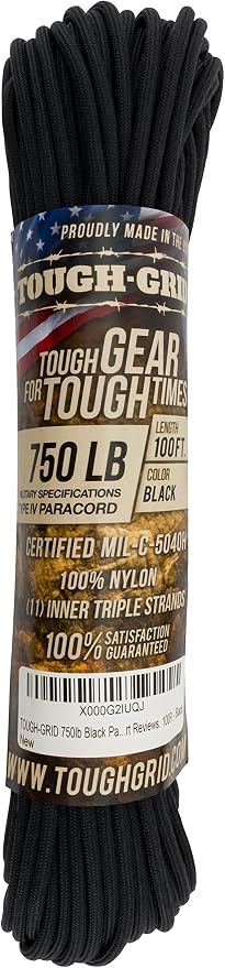 TOUGH-GRID 750 Paracord Rope Nylon Parachute Cord, Made in USA Survival Kit - Image 4