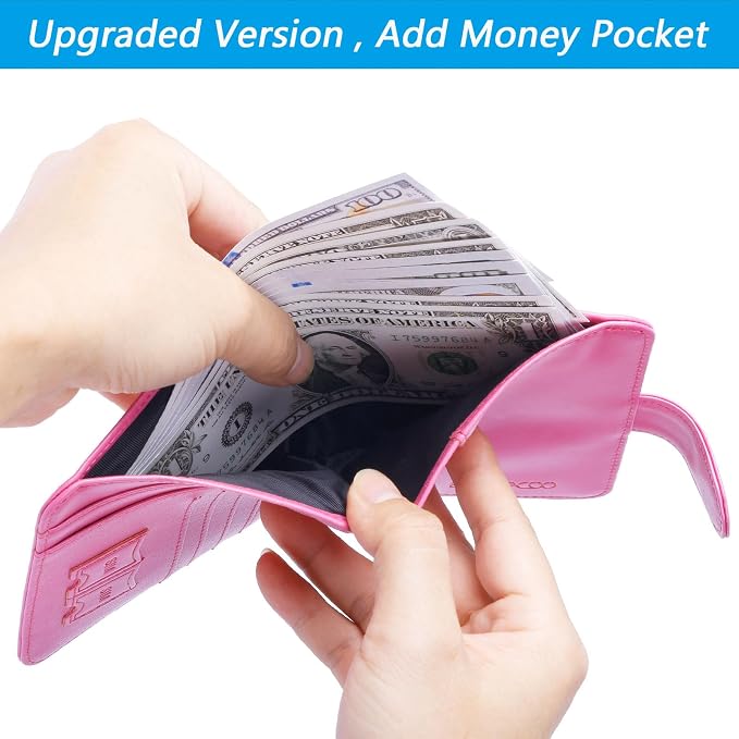 Passport Holder Cover Wallet RFID Blocking Leather Card Case Travel Accessories - Image 5