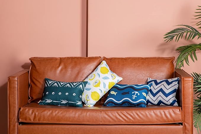 Outdoor Pillows for Lounge Chair Head Resting, Small Square Decotative Pillow - Image 4