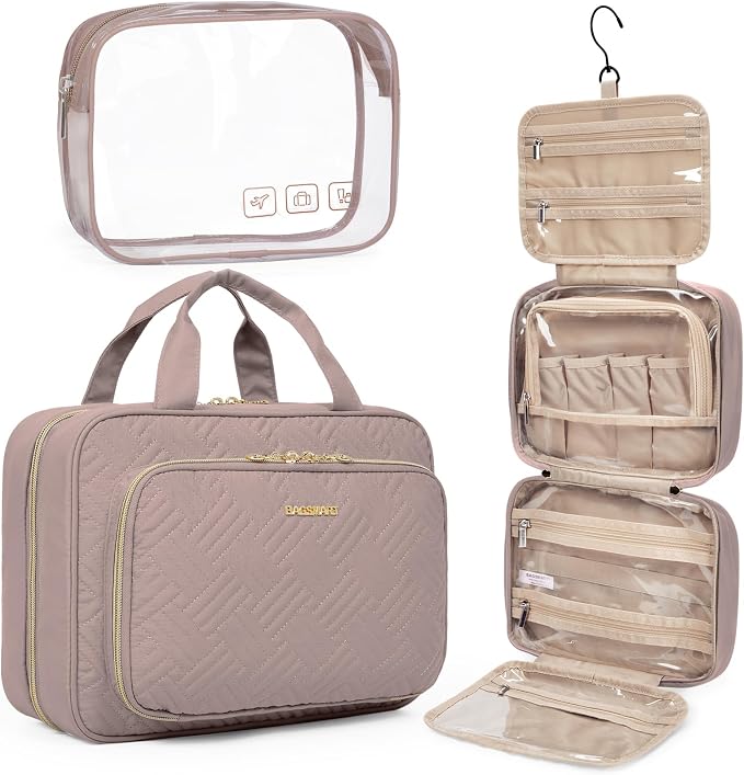 BAGSMART Toiletry Bag Hanging Travel Makeup Organizer by BAGSMART