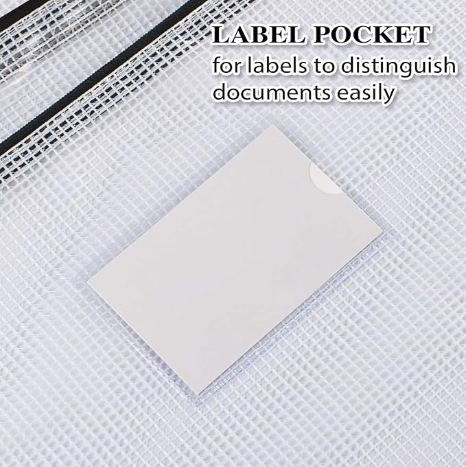 Sooez 20 Pack Mesh Zipper Pouch - Image 3