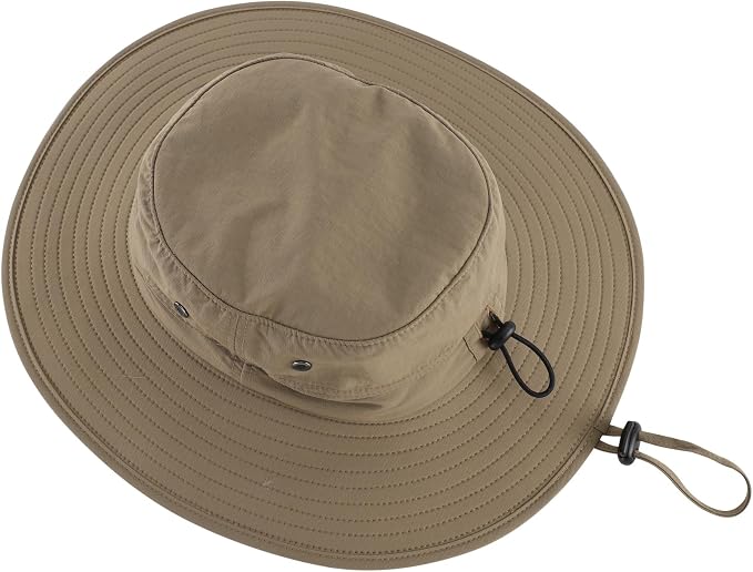 Home Prefer UPF50+ Mens Sun Hat Wide Brim Fishing Hat Sun Protection Beach - Image 6