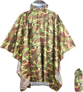 ANYOO Hooded Rain Poncho for Adults Waterproof Lightweight Rain Coat for Men by Anyoo