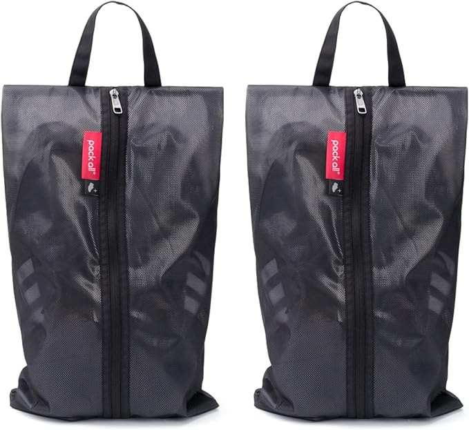 pack all Plus-Sized Shoe Bag for Travel, Water-Resistant Shoe Pouch for Gym by packall