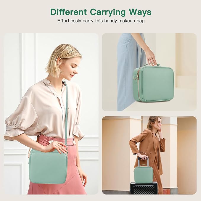 Travel Makeup Bag with LED Mirror, Cosmetic Bags - Image 8