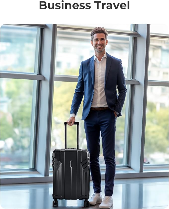 BAGSMART Expandable Carry On Luggage 22x14x9 Airline Approved, 1OO% PC - Image 2