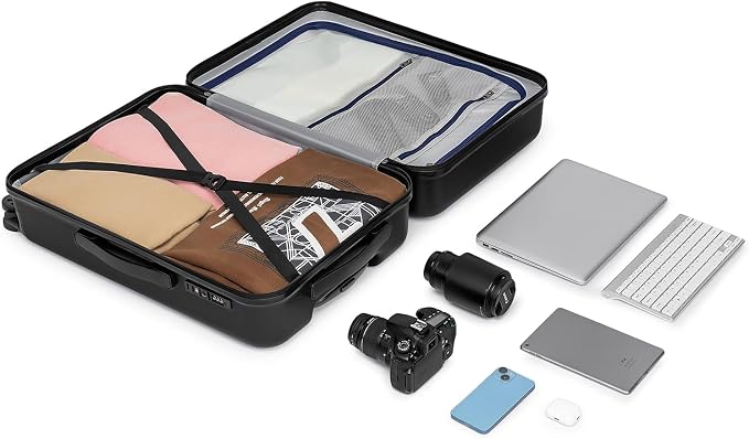 KYME Suitcase Hardshell With Double Spinner Wheels, PC+ABS TSA Lock Travel - Image 6