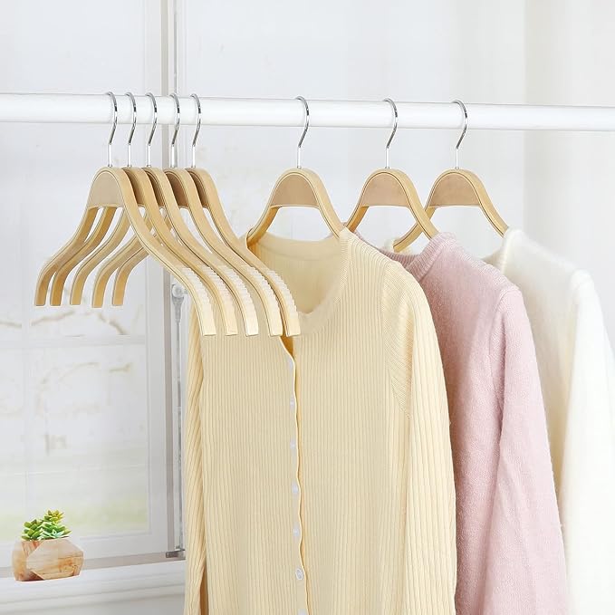 TOPIA HANGER Slim Natural Wood Hangers - Image 8
