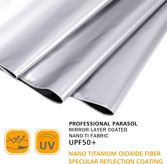 G4Free UPF 50+ UV Protection Large Travel Umbrella 42/46 Inch Auto Open Close - Image 9