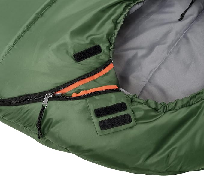 Amazon Basics 20°F Cold Weather Mummy Sleeping Bag, 82 Inches x 33 Inches - Image 5