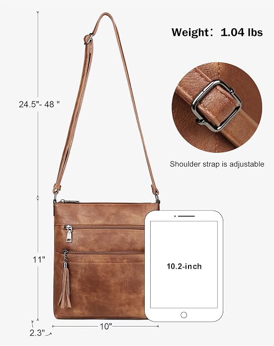 MASINTOR Crossbody Purses for Women, Adjustable Strap Shoulder Bag - Image 4
