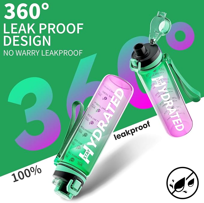 Water Bottle, 32 oz Motivational Water Bottles - Image 5
