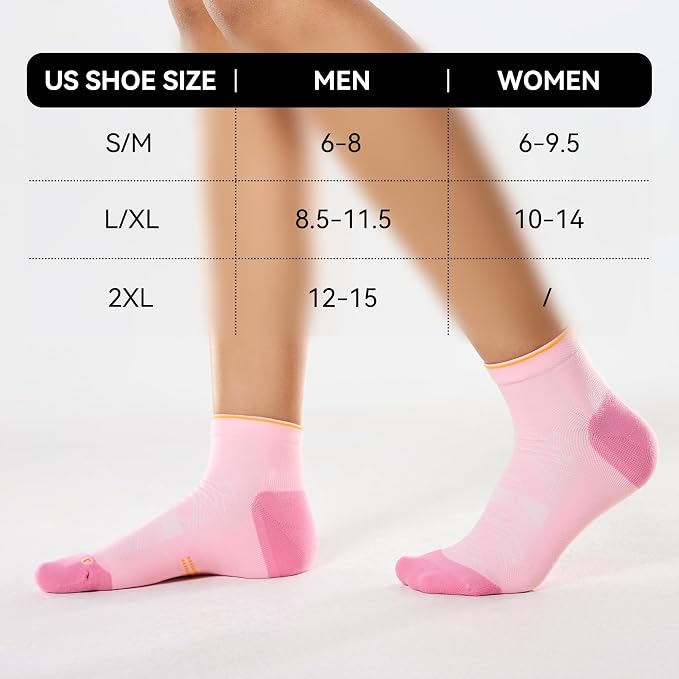 CS CELERSPORT 2/5 Pairs Ankle Compression Socks - Image 2