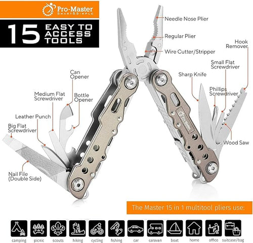 15-in-1 Multitool Pocket Knife - Image 2