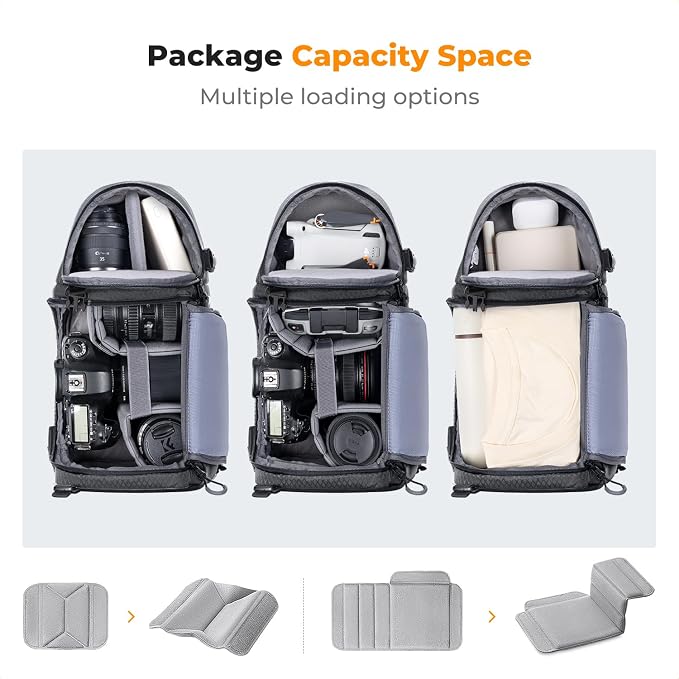 K&F CONCEPT Camera Sling Bag Crossbody Bag Camera Shoulder Backpack - Image 4