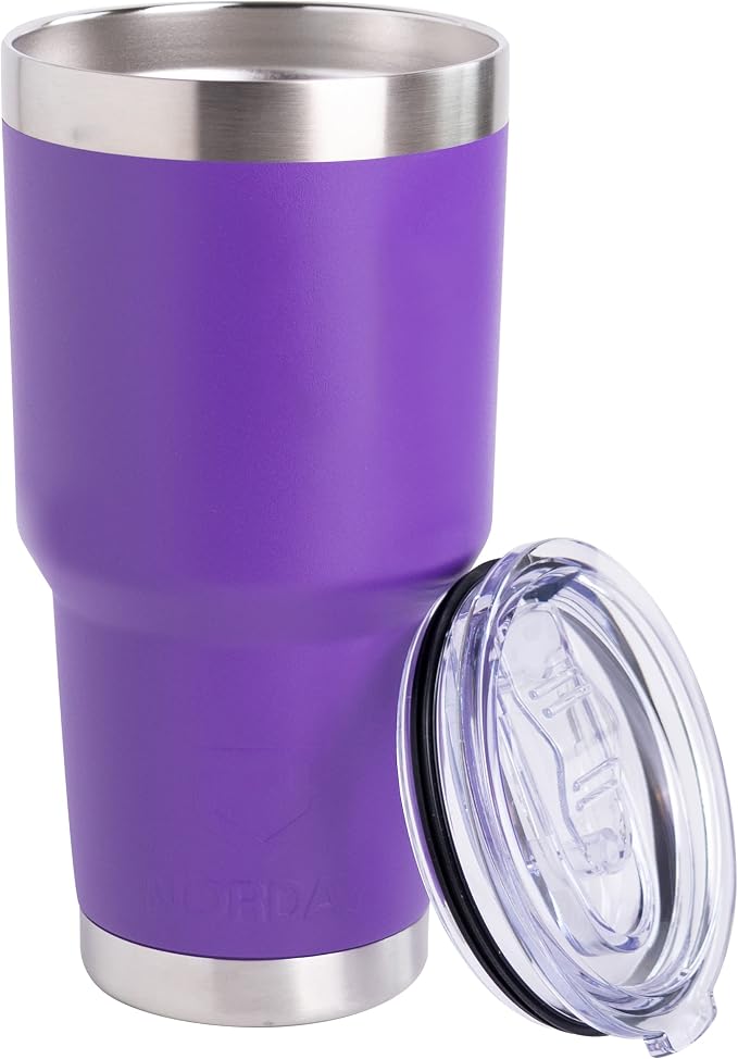 NORDAY | Tumbler with Lid - 30oz - Violet Insulated Tumbler - Stainless Steel by Norday