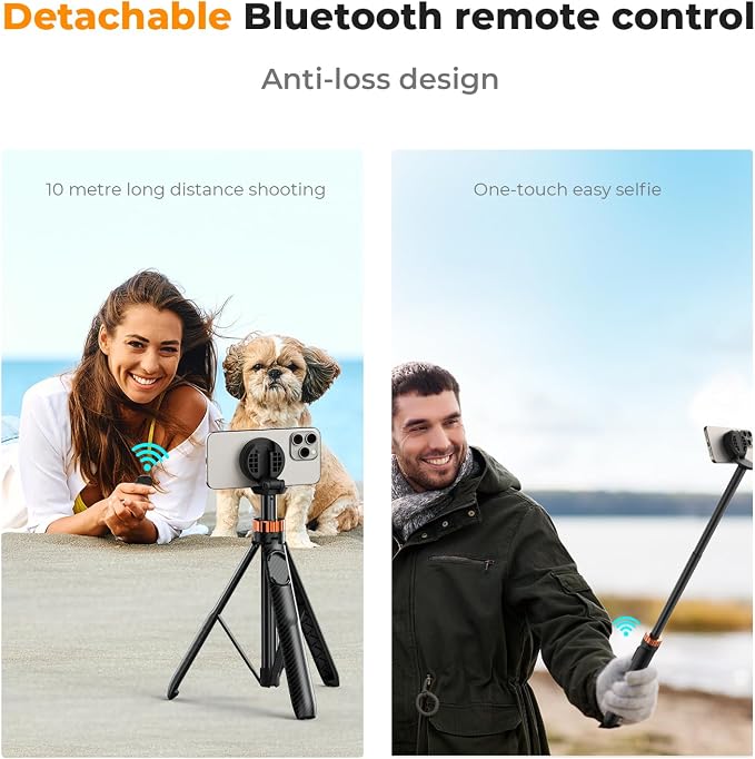 K&F Concept 63'' Magnetic Selfie Stick Tripod - Image 4