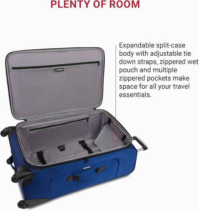 SwissGear Sion Softside Expandable Luggage, Checked-Large 29-Inch - Image 5