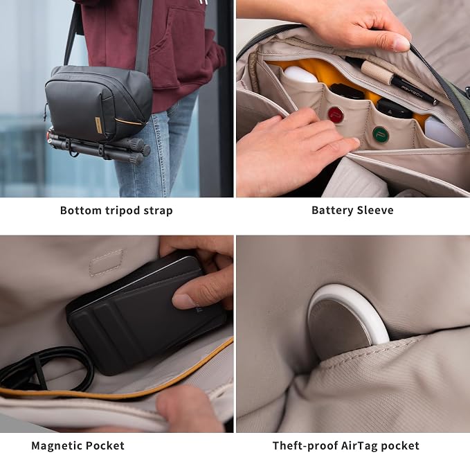 PGYTECH OneGo Solo V2 Camera Sling Bag, 4L Camera Chest Bag Crossbody Fanny Pack - Image 5